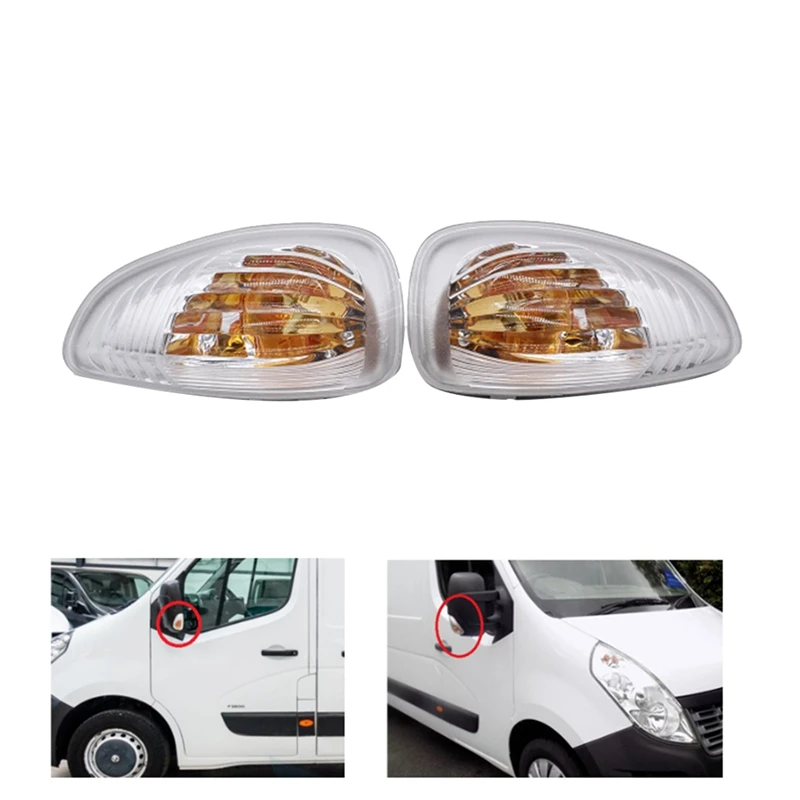 Car Reverse Mirror LED Turn Signal Light For NISSAN NV 400 RENAULT MASTER MK3 VAUXHALL MOVANO MK2 Indicator Light