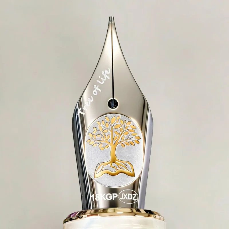 

Changdao Research No. 6 Fountain Pen Calligraphy Pen Tip Tree of Life Hand Polishing MB Ink Pens Nib Office Pens Replacement