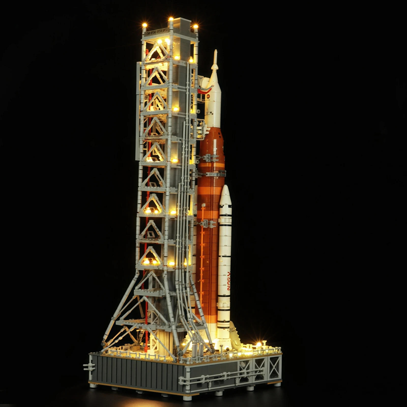 MAXCXT Set di luci a LED per LEGO 10341 Artemis Sistema di lancio spaziale Lampada decorativa fai-da-te (Non include il set di blocchi di costruzione Lego ﻿ ）