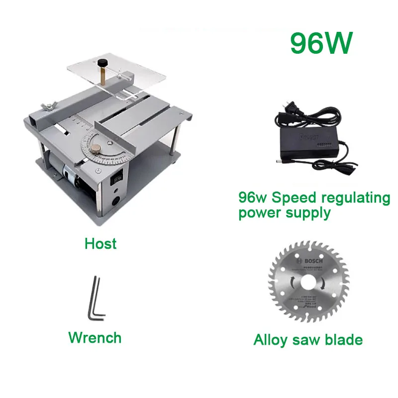 Small and Micro Multi-function Table Saw PCB Small Desktop Cutting Machine Diy Model Woodworking Household Mini Electric Saw