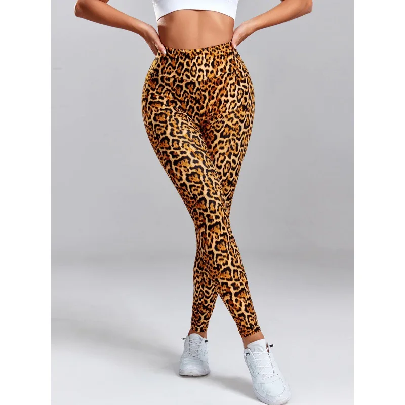 Leopard Print Leggings Women's High Waisted Yoga Pants Fitness Push Up Leggins Sexy Skinny Female Gym Clothes Sport Tights