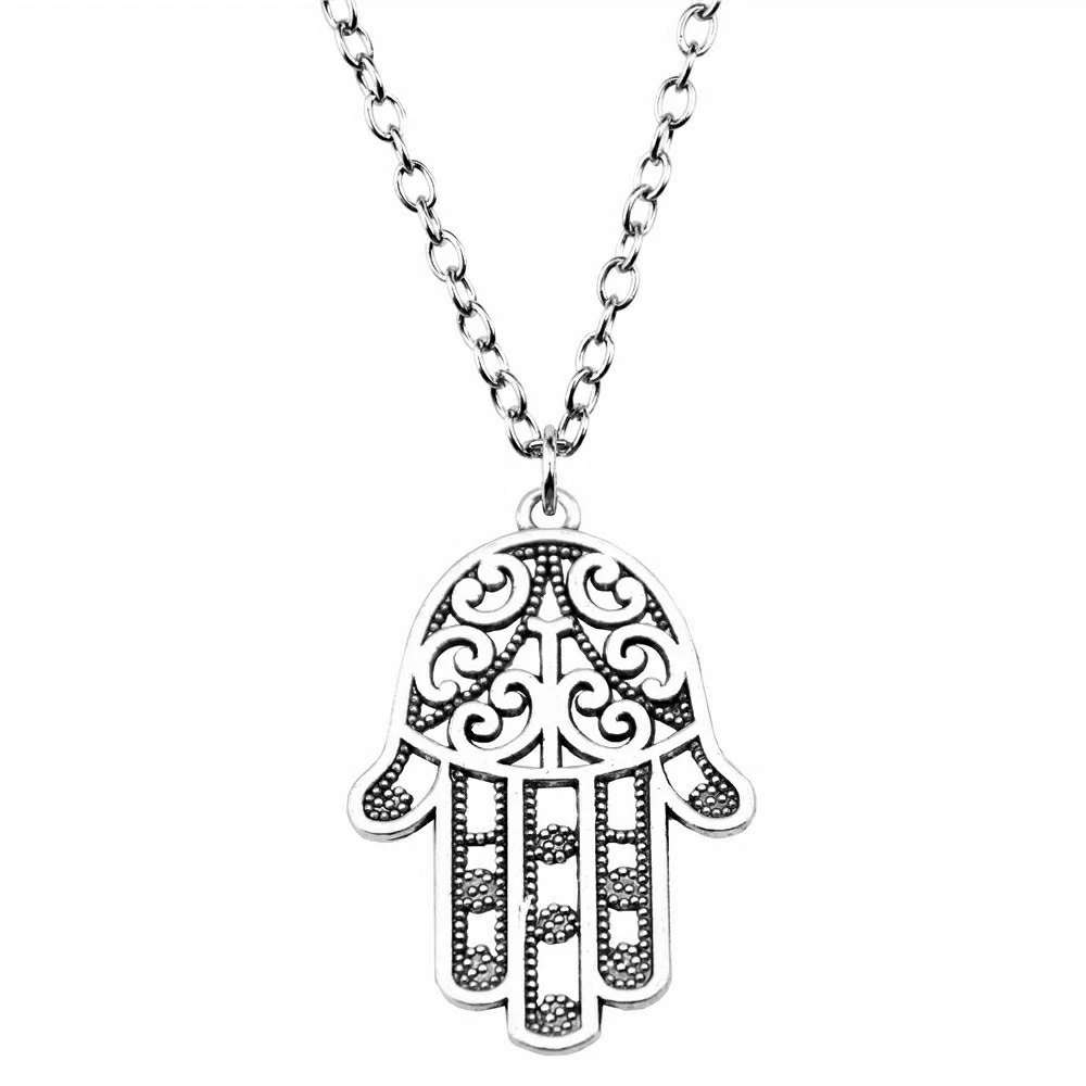 Neck Pendants Christmas Decorations Necklace 45Cm Or 70Cm Long Chain Anime Necklace Hand Of Fatima Eye Of Horus
