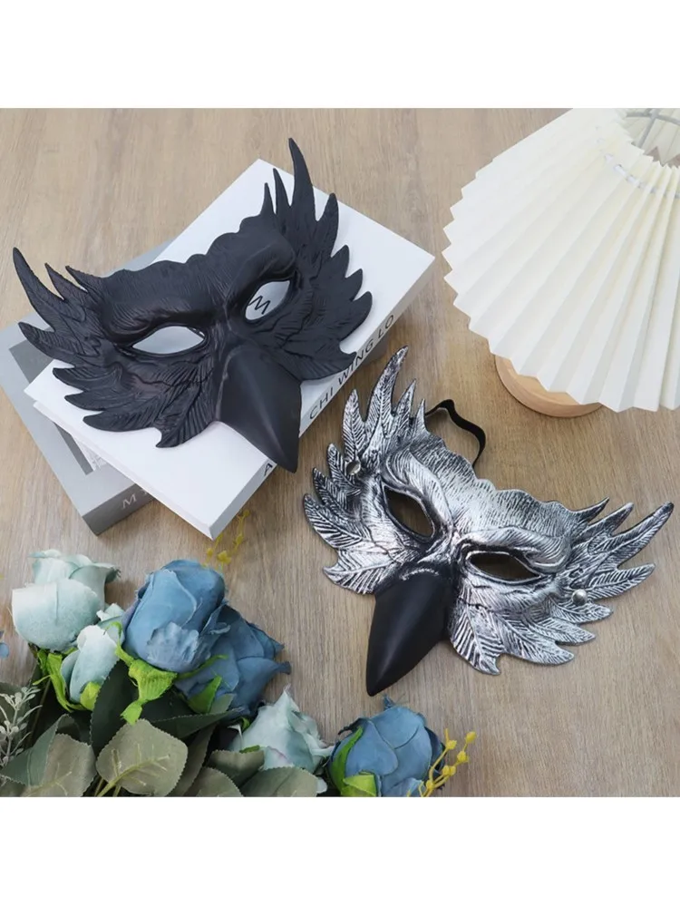 Maska na oczy Sexy Pióra Wodny Dziób Wenecka Maskarada Bal Halloweenowy Przebranie Kostium Rekwizyty Damska Męska Maska na Twarz