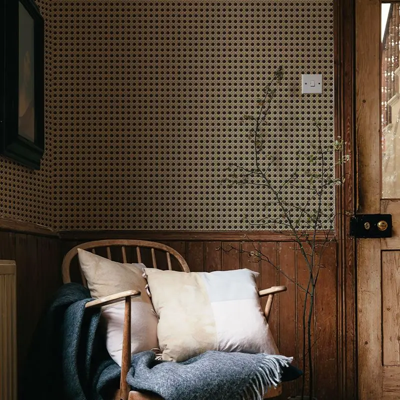Rattan Wallpaper Peel and Stick Self Adhesive Wall Paper for Home Removable Contact Paper for Kitchen Furniture Living Room