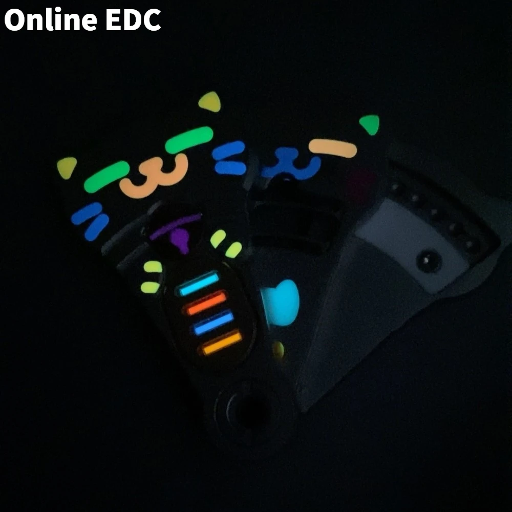 Jouets EDC d'occasion LINO EDC DUOBO diapason mécanique lumineux en acier inoxydable à trois couches Fidget curseur soulagement du Stress jouet adultes