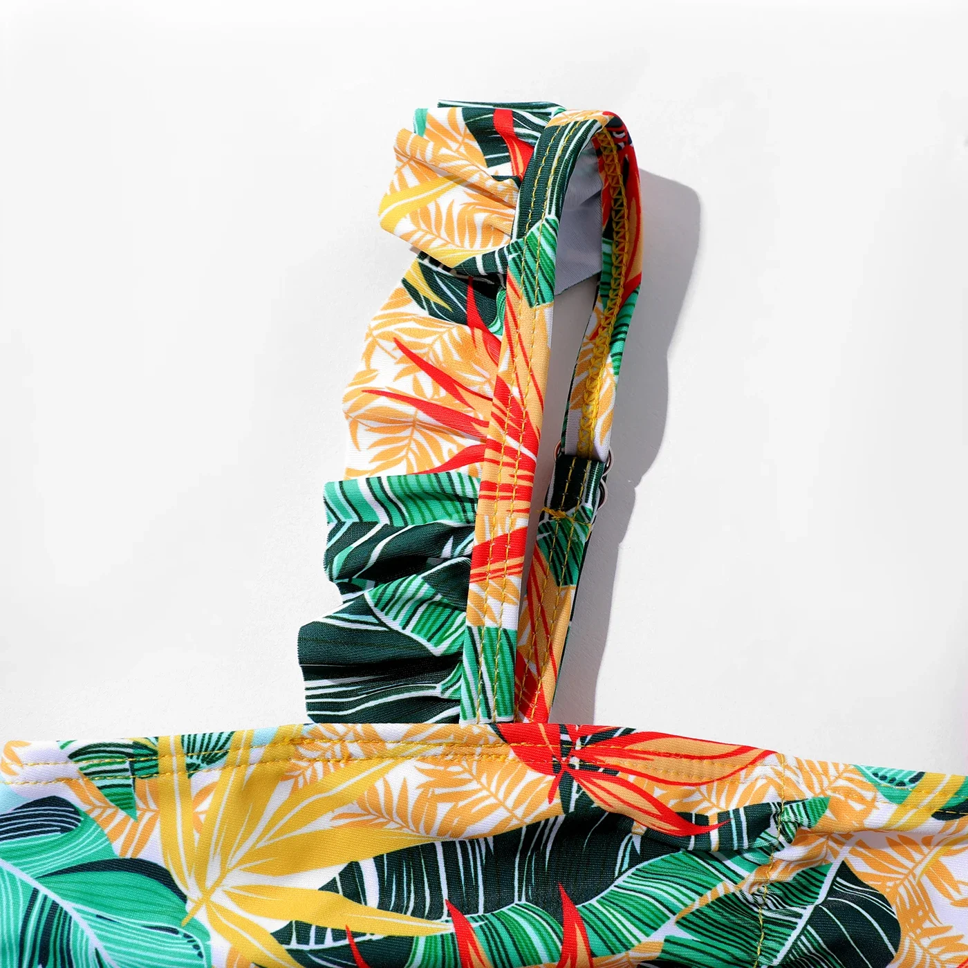 PatPat 3pcs Kid Girl Floral Print Ruffled Swimsuit Suitable for Summer Season Soft and Comfortable Perfect for Outings