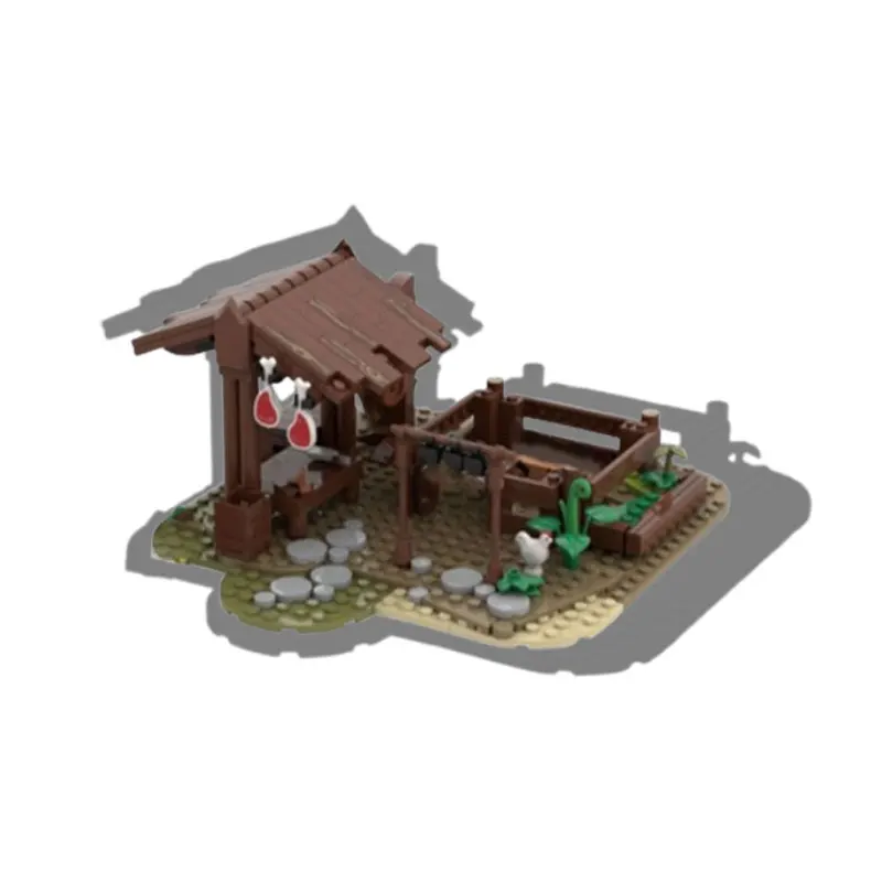 

In-stock new product: MOC 276-piece Medieval Village Building Blocks Set - Small particle building blocks, educational toy model