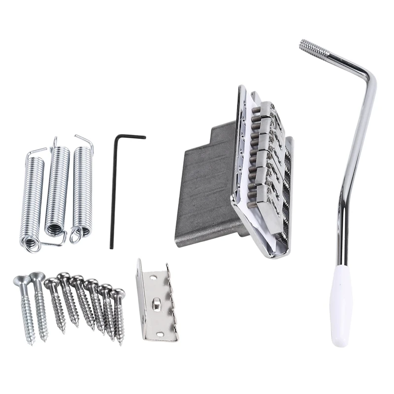 トレモロブリッジシステム,フェンダーストラトキャスター,sq stエレキギター,クロームシルバー,弦スペーシングアクセサリー