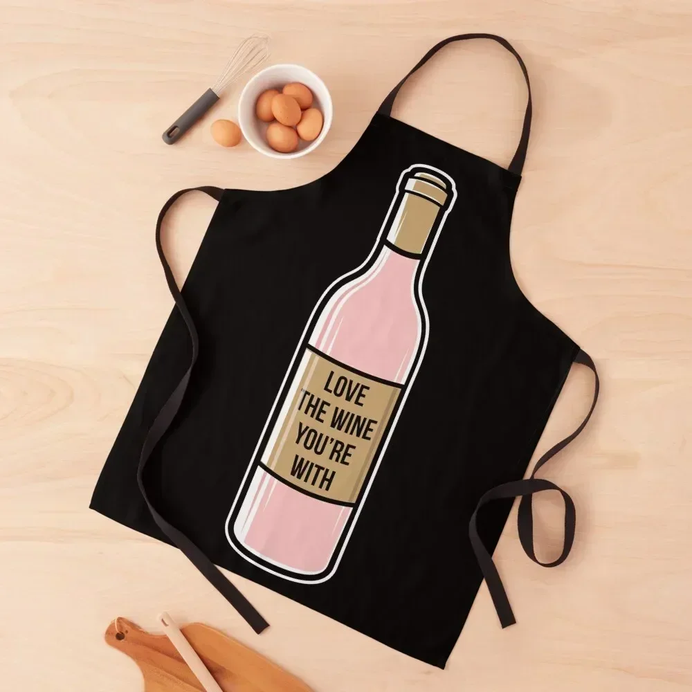 

Love the wine you are with Apron Women's Kitchen Dress innovative kitchen and home items kitchen item Apron