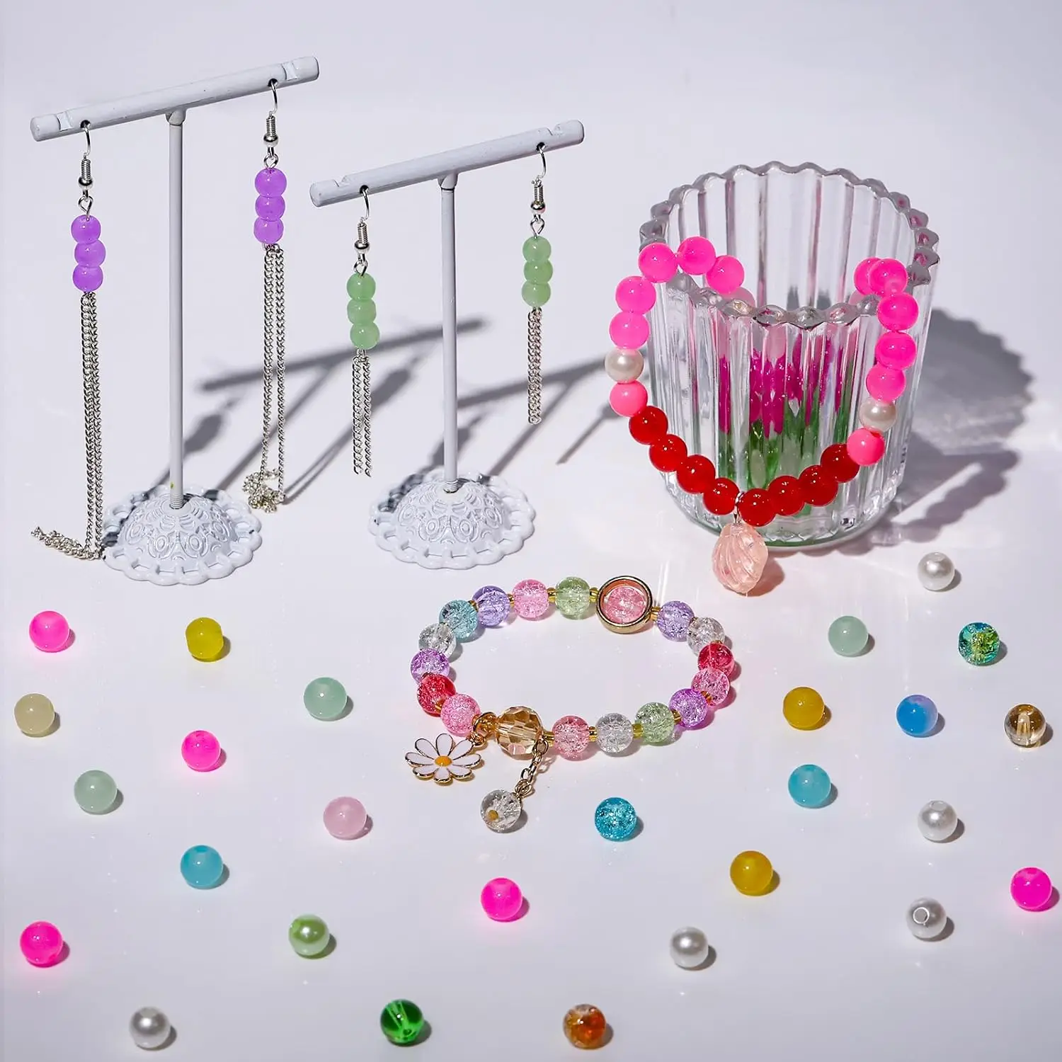 960PCS Colorful Glass Bead Kit 5
