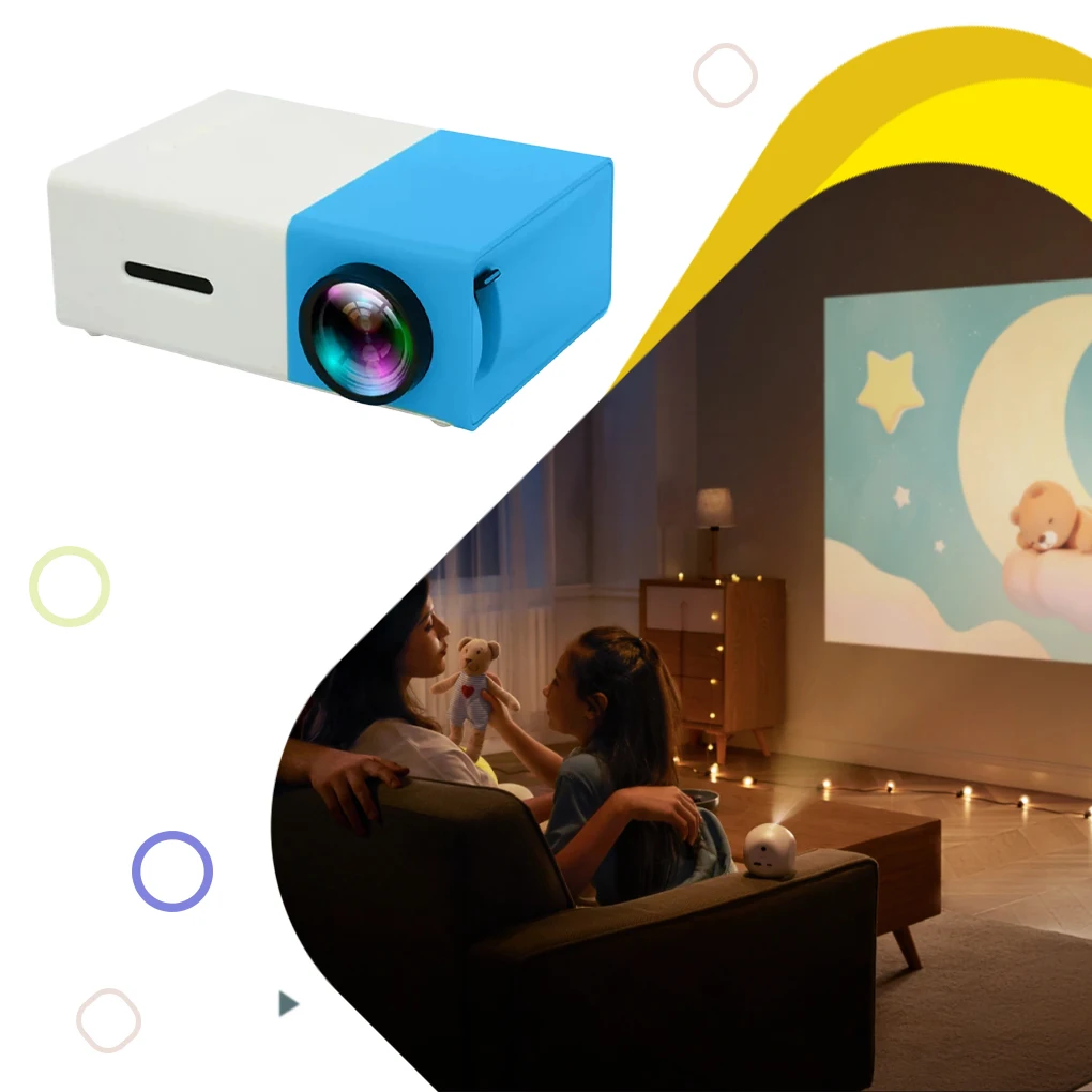 

Portable Mini Projector Home Outdoor Theater Smart TV Laser Beamer 3D Cinema LED Videoprojector for 4k 1080P Movie Via HD Port