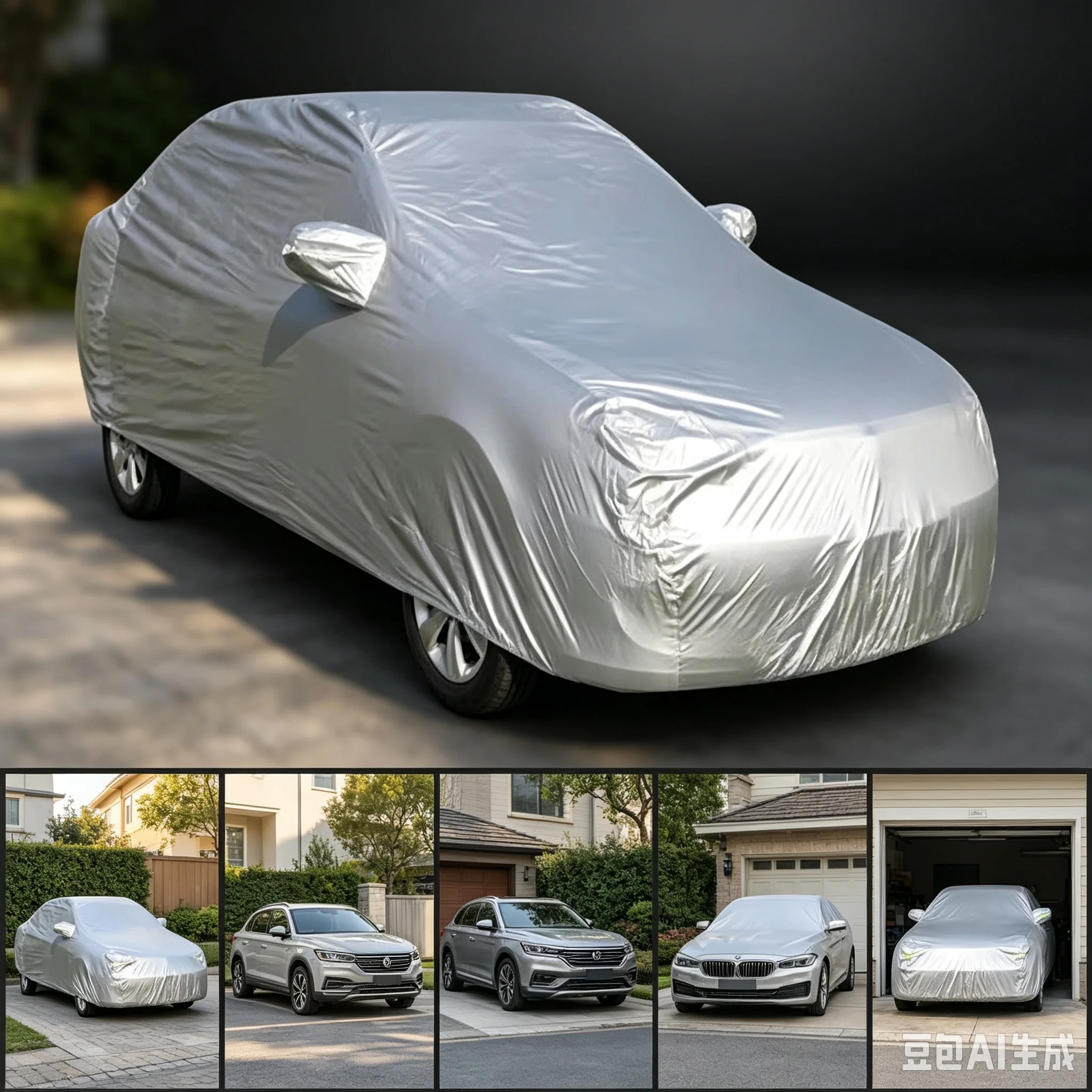 Car Covers For Sedan Anti-UV Protection Case On Car Automobile Snow Shield Car styling Cover Sun Shade Car-Covers