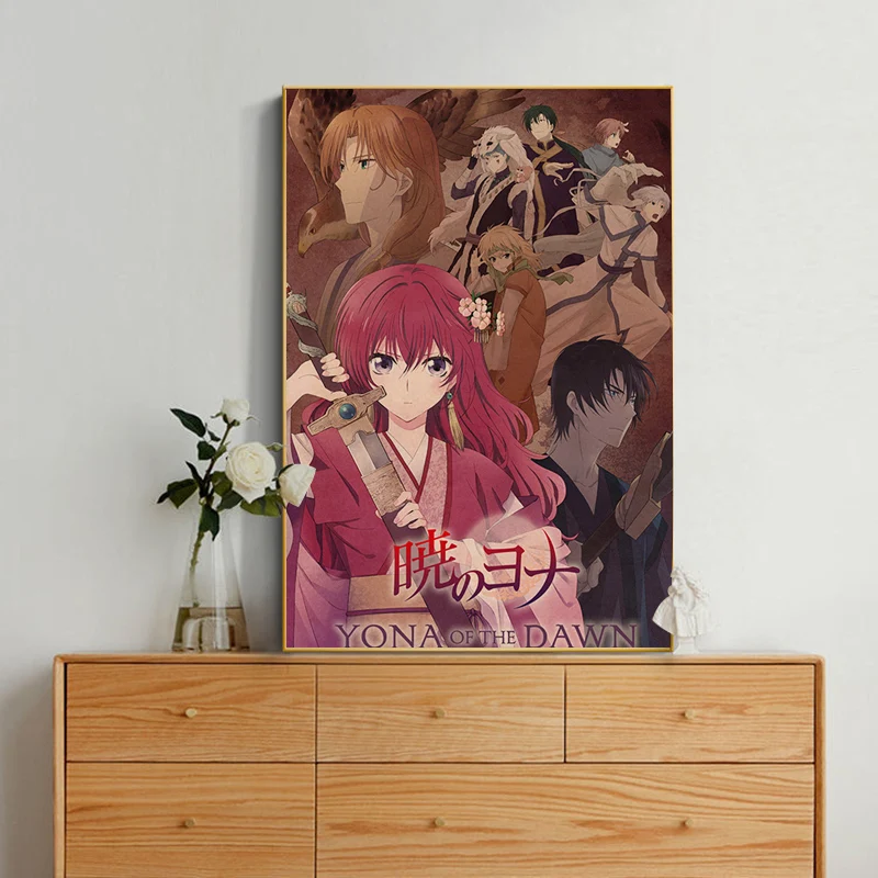 Yona Of The Dawn Anime Retro Kraft Paper Poster Vintage Room Bar Cafe Decor Decor Art Wall Stickers