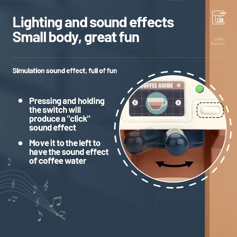 مجموعة لعبة آلة صنع القهوة للأطفال ، لعبة التظاهر ، تسجيل النقدية للتسوق ، ألعاب المطبخ ، المحاكاة ، الطعام ، الخبز ، الكعك ، الأطفال