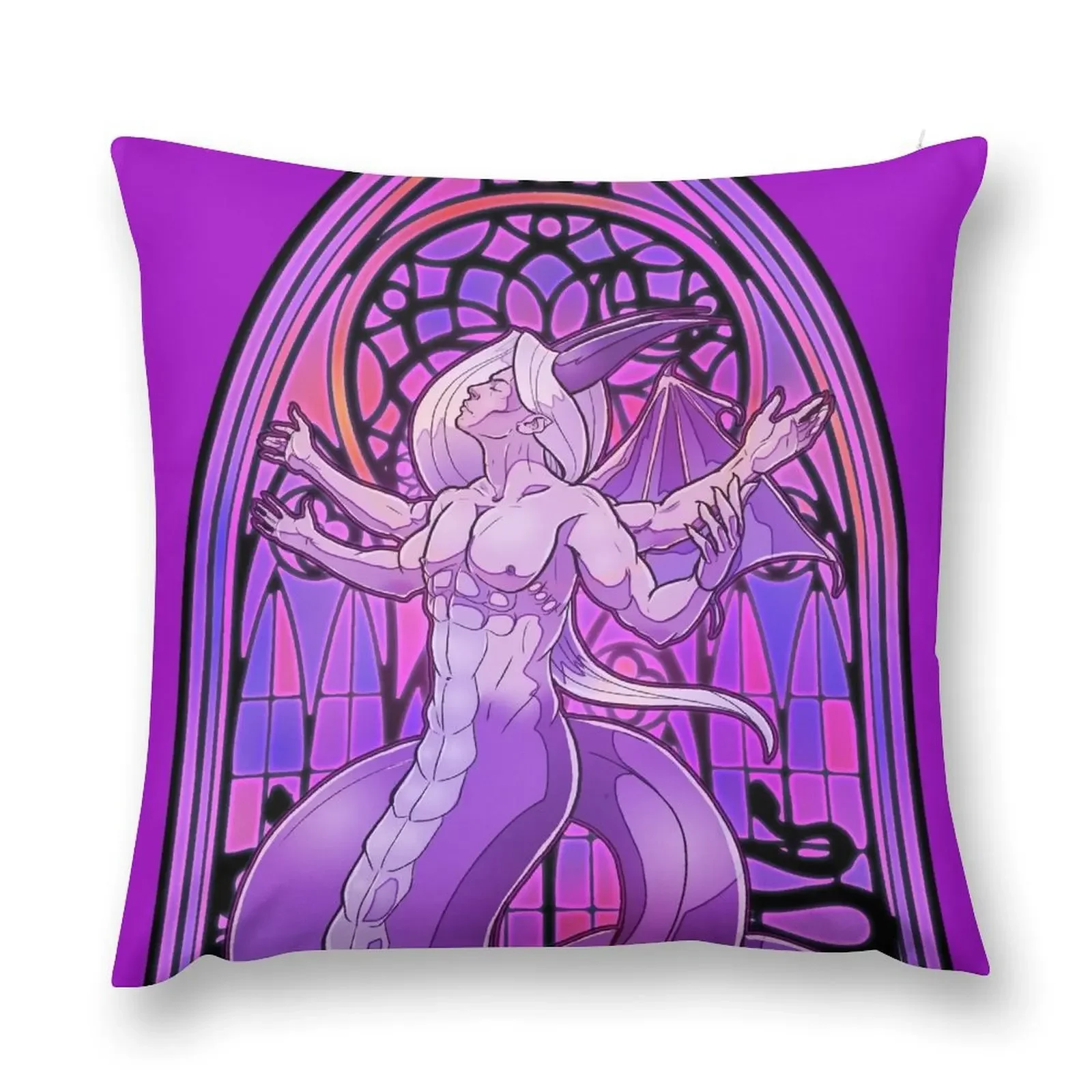 Stained Glass: Fulgrim Throw Pillow Pillowcase Sofa Covers For Living Room Sofa Pillow Cover pillow