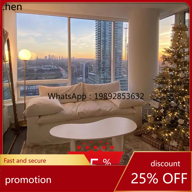 

ZML solid wood cloud coffee table living room ins creative special-shaped coffee table Internet celebrity small