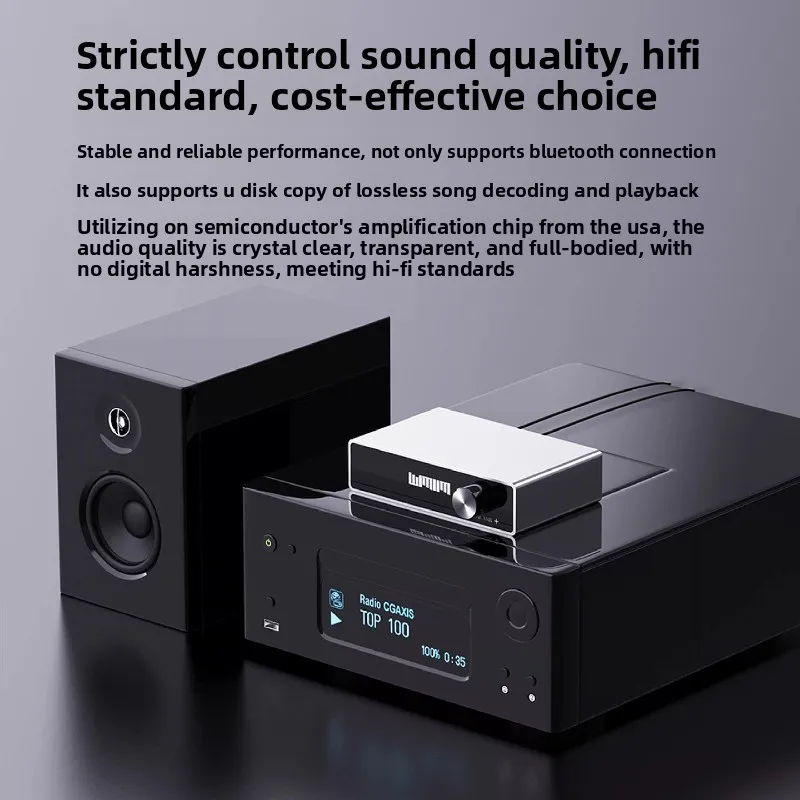 Usb drive lossless audio decoder player, usb wav music hi-fi audiophile bluetooth 5.3 receiver player