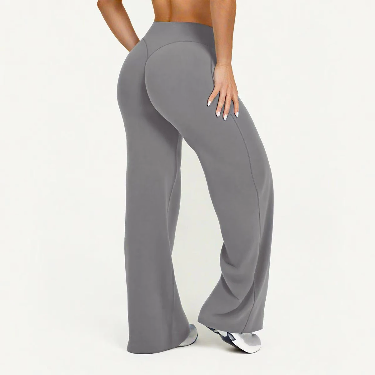 Uitlopende leggings Rechte pijpen leggings Dames Wijde pijpen Yoga Ademende fitnesskleding Veelzijdige casual broeken