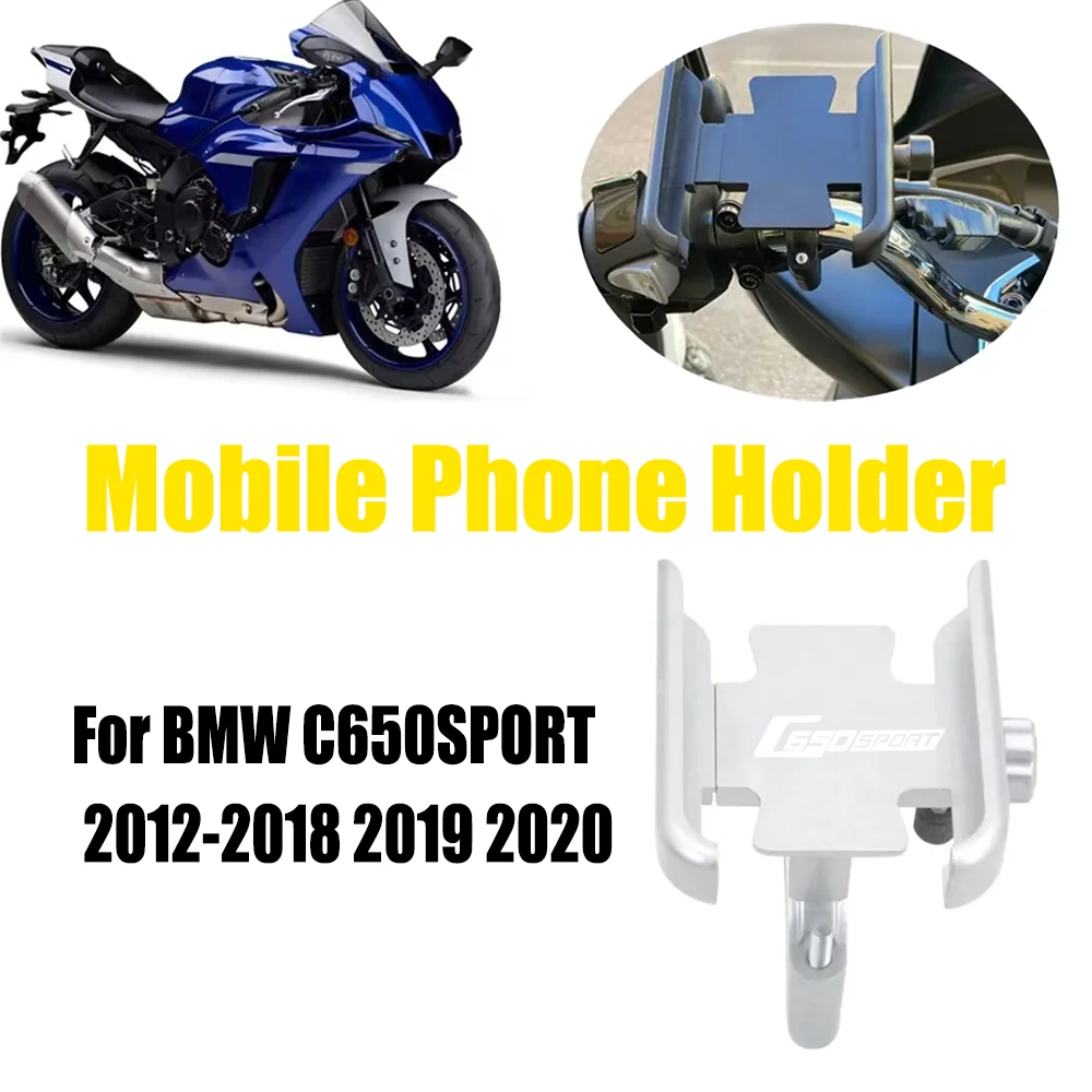 

For BMW C650SPORT C 650 SPORT 2012-2018 2019 2020 Motorcycle Accessories Mirror Handlebar Mobile Phone Holder GPS Stand Bracket