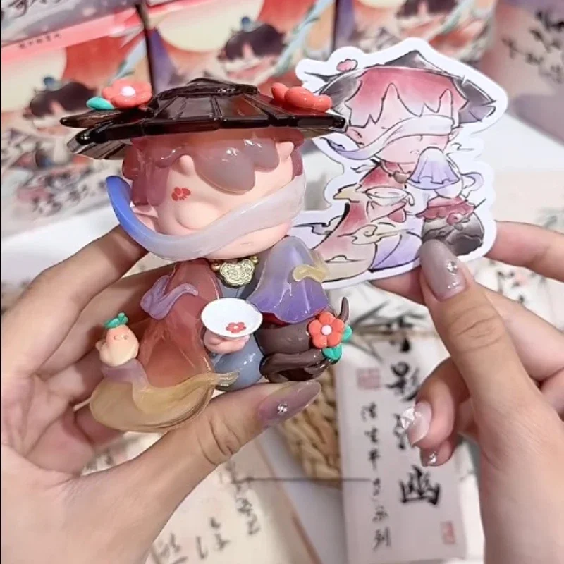 Lodii The Song of Mountains และ Rivers Series กล่องตาบอดน่ารักอะนิเมะตุ๊กตา Mystery Box Surprise กระเป๋ารวบรวม Desktop Decor ของเล่นของขวัญ