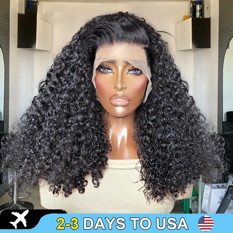 Deep Wave 13x6 Lace Frontal Wigs 5x5 Lace Closure Wig Brazilian Short Curly Bob Human Hair 13x4 Lace Front Wigs 250% Preplucked