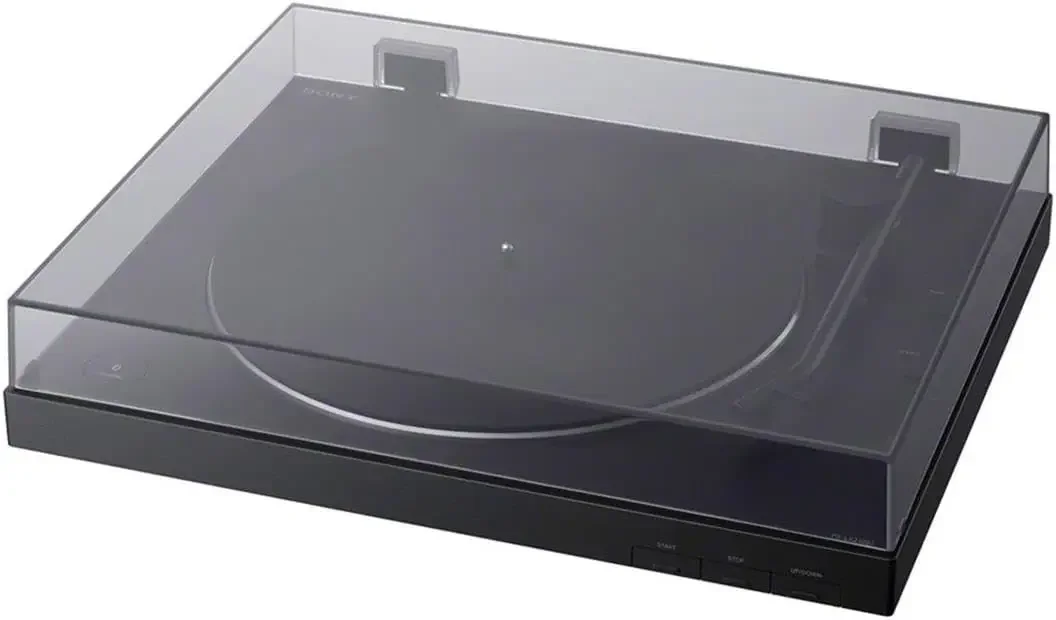 PS-LX310BT Belt Drive Turntable: Fully Automatic Wireless Vinyl Record Player with Bluetooth and USB Output Black