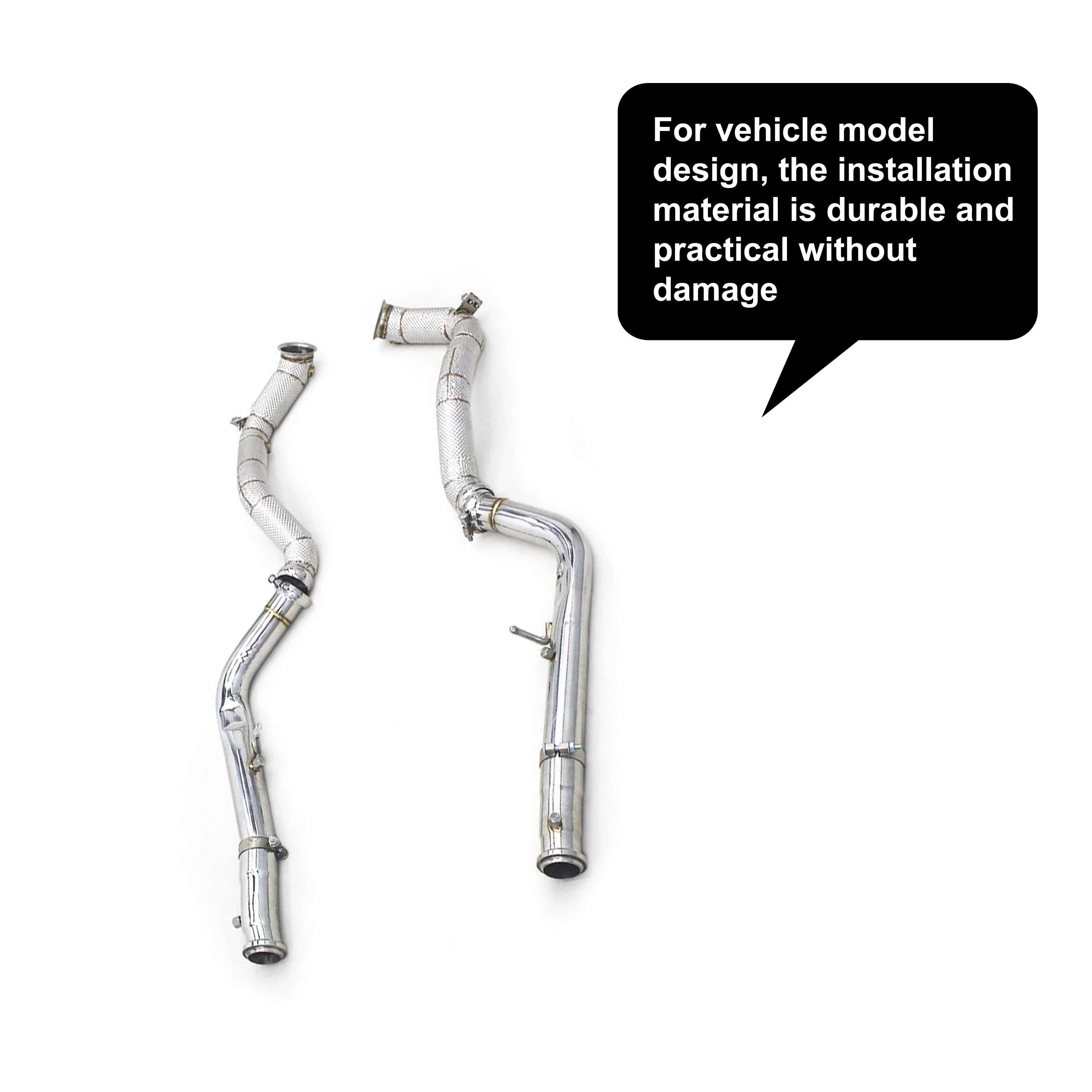 ACE Auto-Zubehör für Mercedes-Benz G63 W464 4.0T Auspuff-Downpipe mit Hitzeschild Hochwertige SUS304 Auspuffanlagen – Detail 5