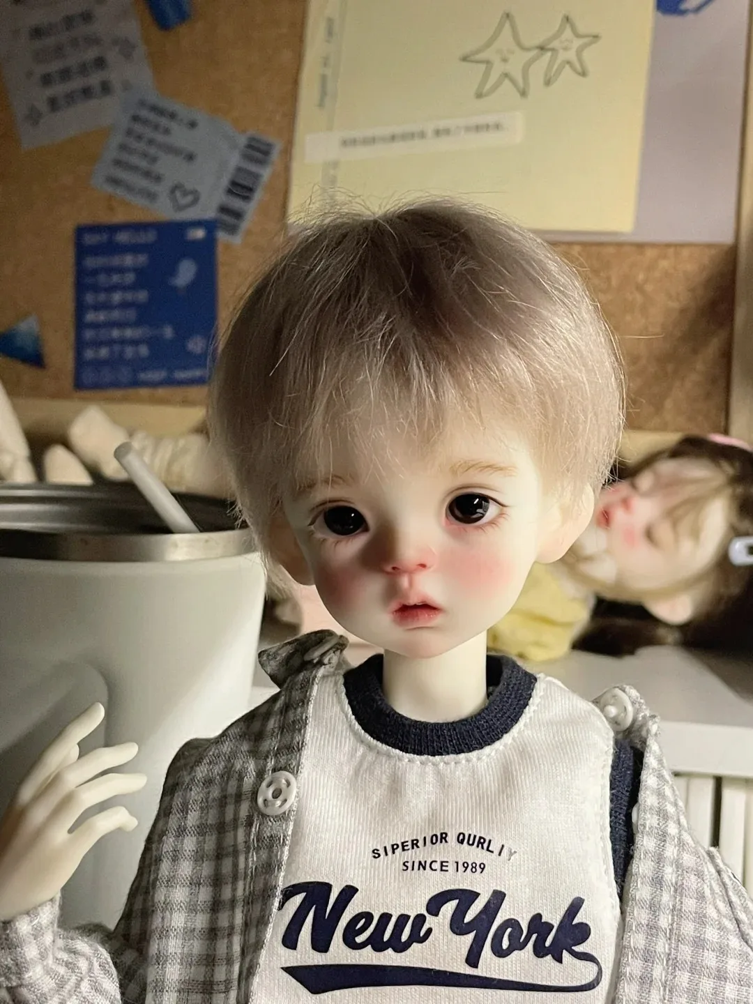 Nuovo 35 cm sd BJD neonata 1/4 carino divertente giocattolo Koi Opzionale Corpo articolare resina dessert vino nudo bambino spot trucco Spedizione gratuita