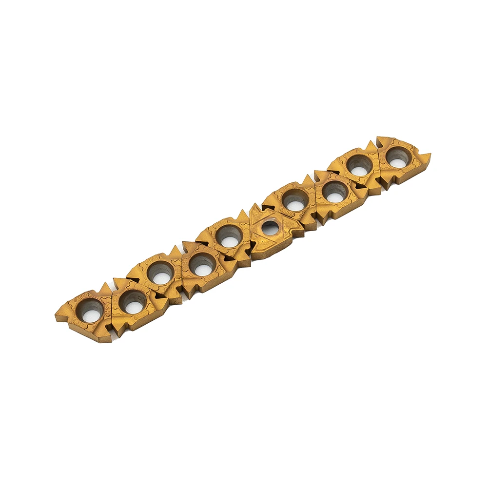 

Quality New Practical 16IR AG60 Blade Thread 10 Pcs/Set CNC Carbide Cast Iron Cutting Lathe Processing Tool Turning