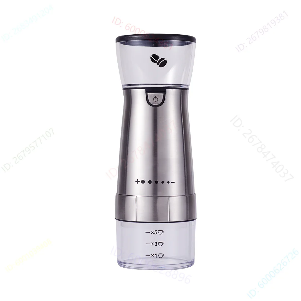 

Electric coffee grinder usb charging automatic coffee bean grinder stainless steel