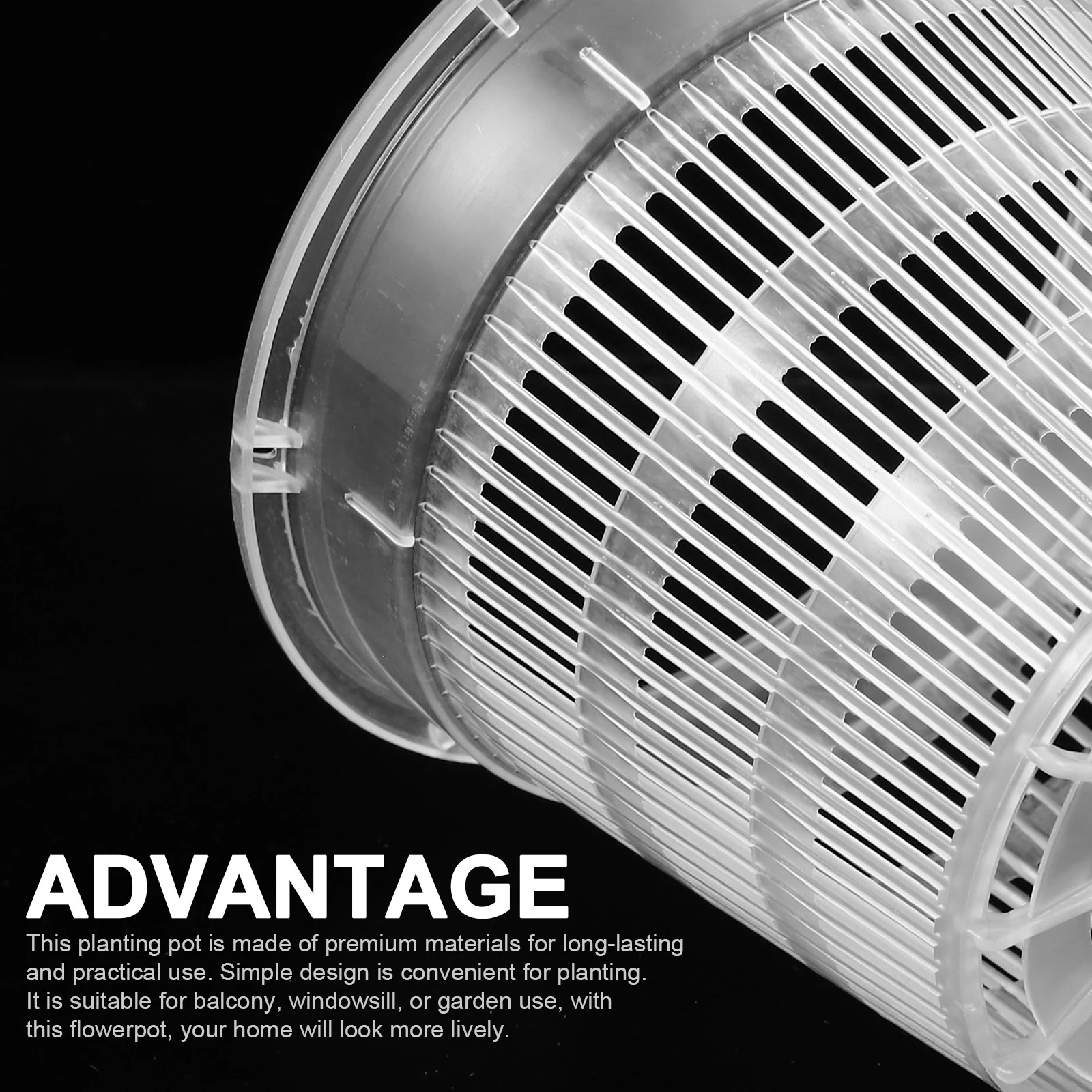 

10Pcs Root Control Plastic Flower Pots Lightweight Durable Small for Indoor Outdoor Balcony Orchid Bonsai Cactus