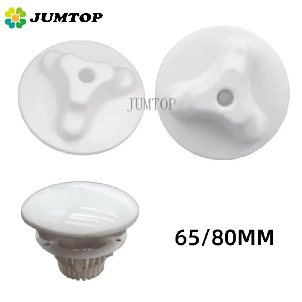 JUMTOP Dental Spittoon Cover - Ceramic Decorative Filter Replacement for Dental Chair, 65mm/80mm Spare Parts (White)