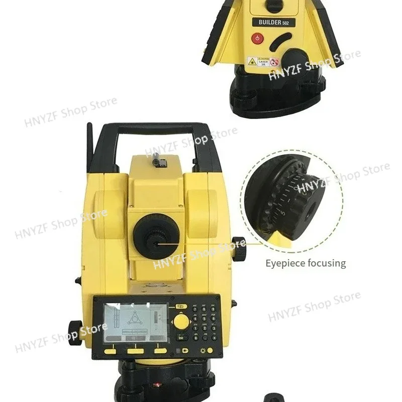 502 Building Total Station for Outdoor Engineering Surveys 500m Prism Free Surveys Accuracy ± 2mm High Capacity