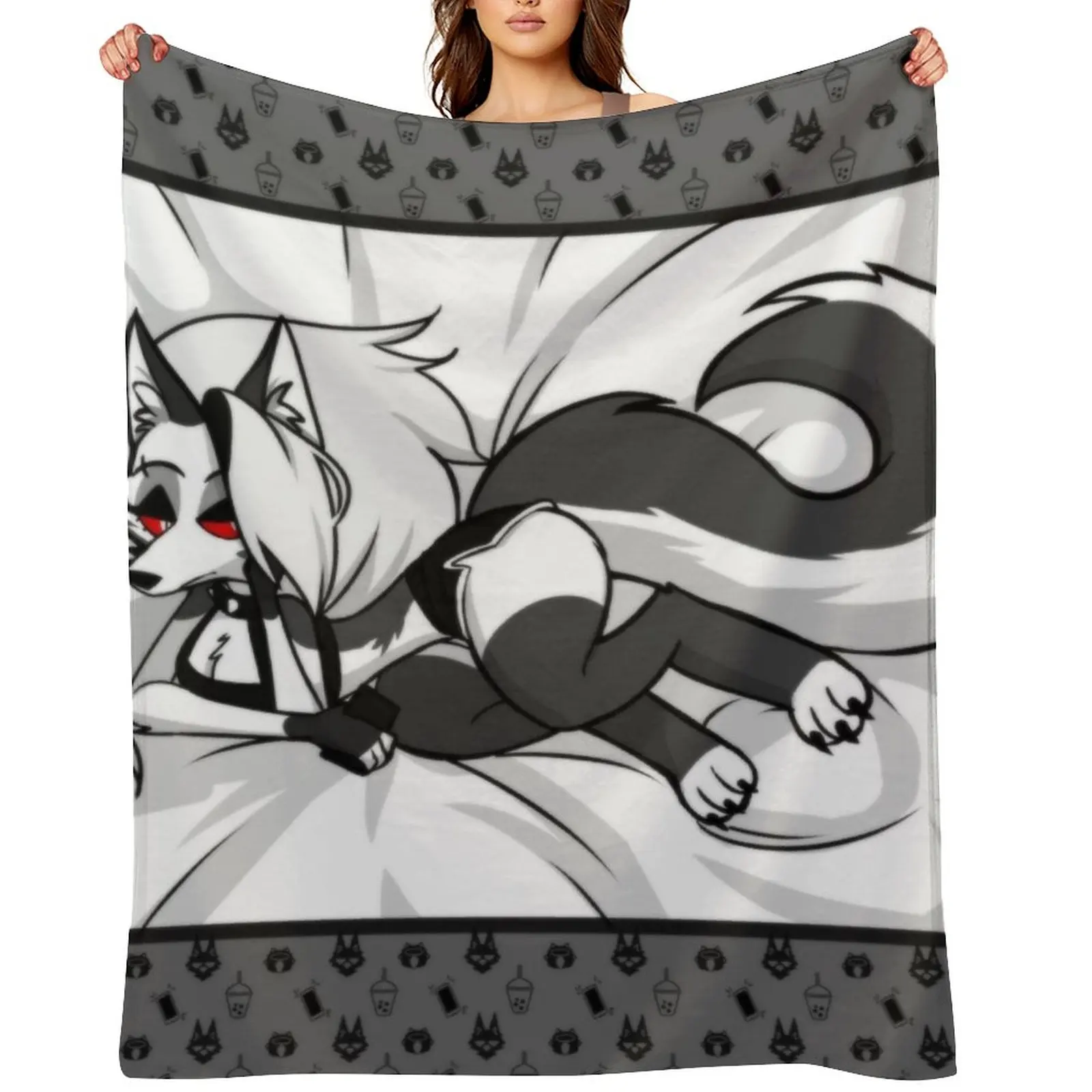 

Loona Fullbody Throw Blanket Quilt cosplay anime Decorative Sofa Tourist Blankets