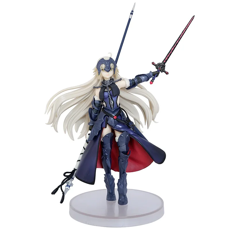 20.5CM Fate Stay Night Black/white Adjudicator Jeanne Standing Position Model Figure Collection Ornamental Decoration Boxed Gift