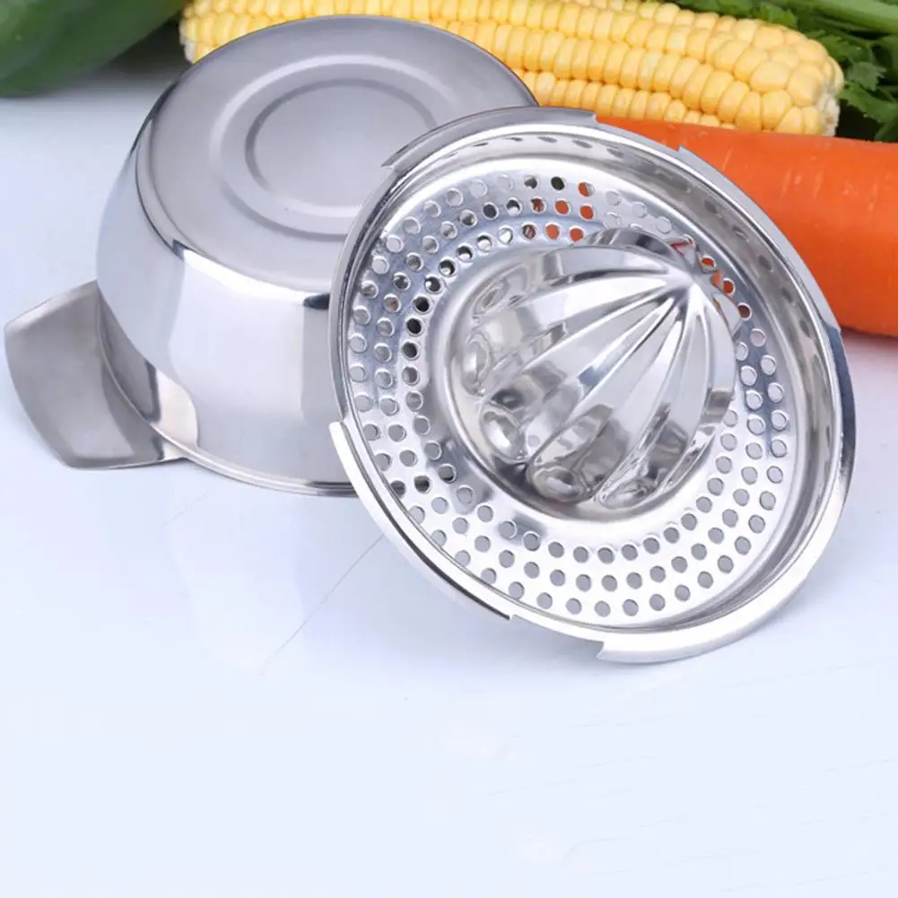 Manual Juicer Manual Citrus Juicer Stainless Steel Fruit Juicer Machine Detachable with Strainer Handle for Kitchen Bar