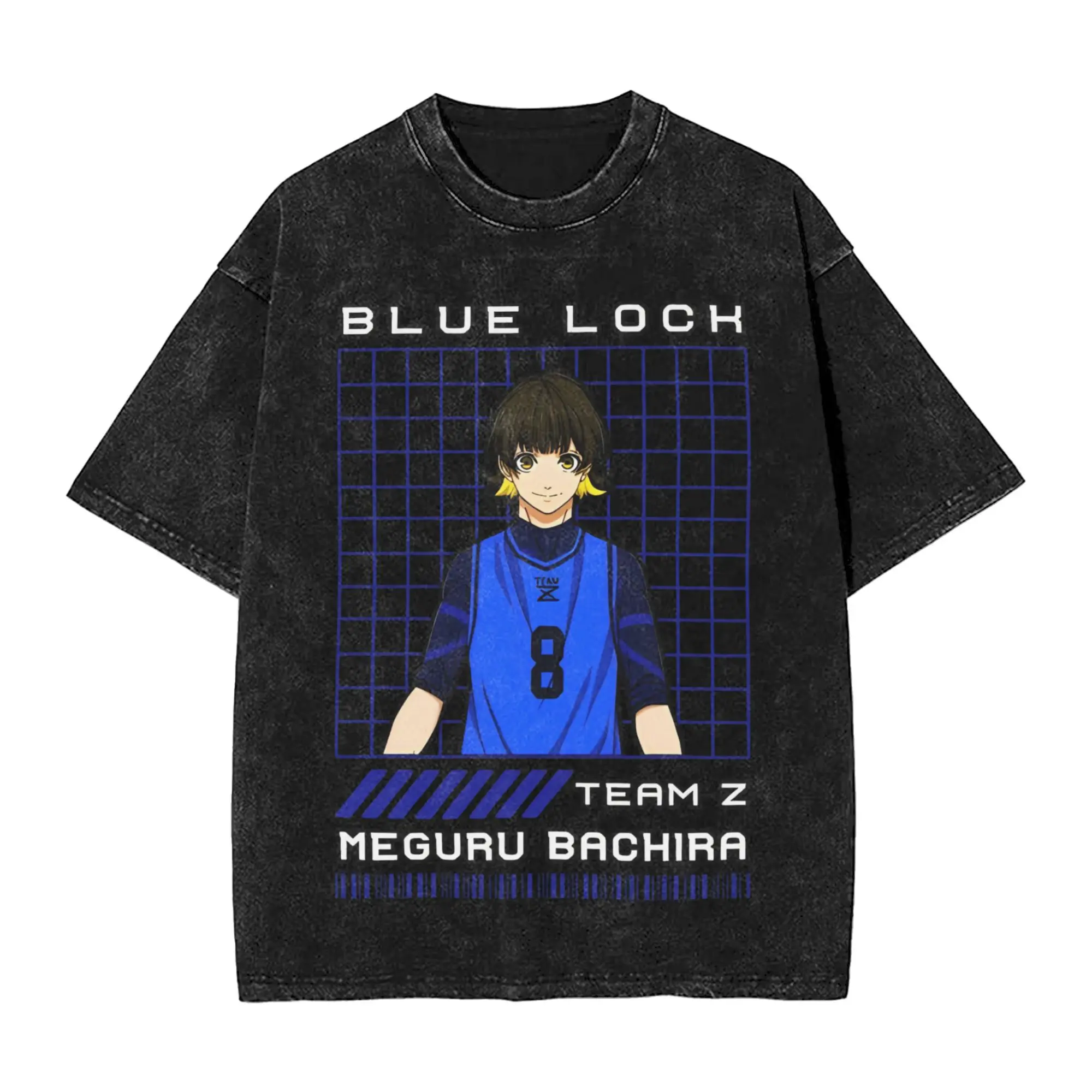 

Men MEGURU BACHIRA TEAM Z T-Shirts Tees Summer Vintage Short-Sleeve T Shirt Crew Neck Harajuku Casual Tee Shirt Hot Sale