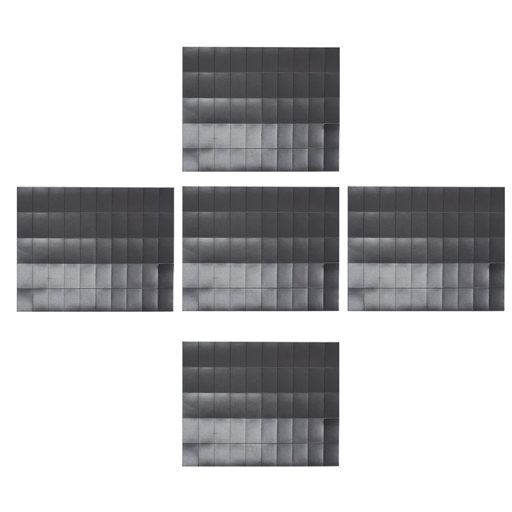 

250 Pcs DIY Soft Magnetic Sheets Adhesive Dual Side Tape Photo File Stickers Black Sided Flexible Magnet for Picture DIY