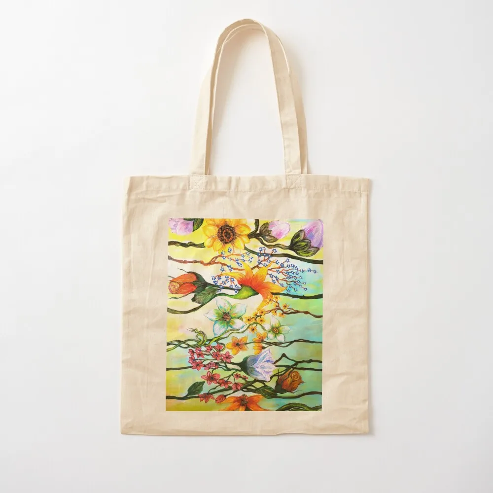 Celestial Blossoms - a flower bouquet Tote Bag custom bags great bag Beach bag Big