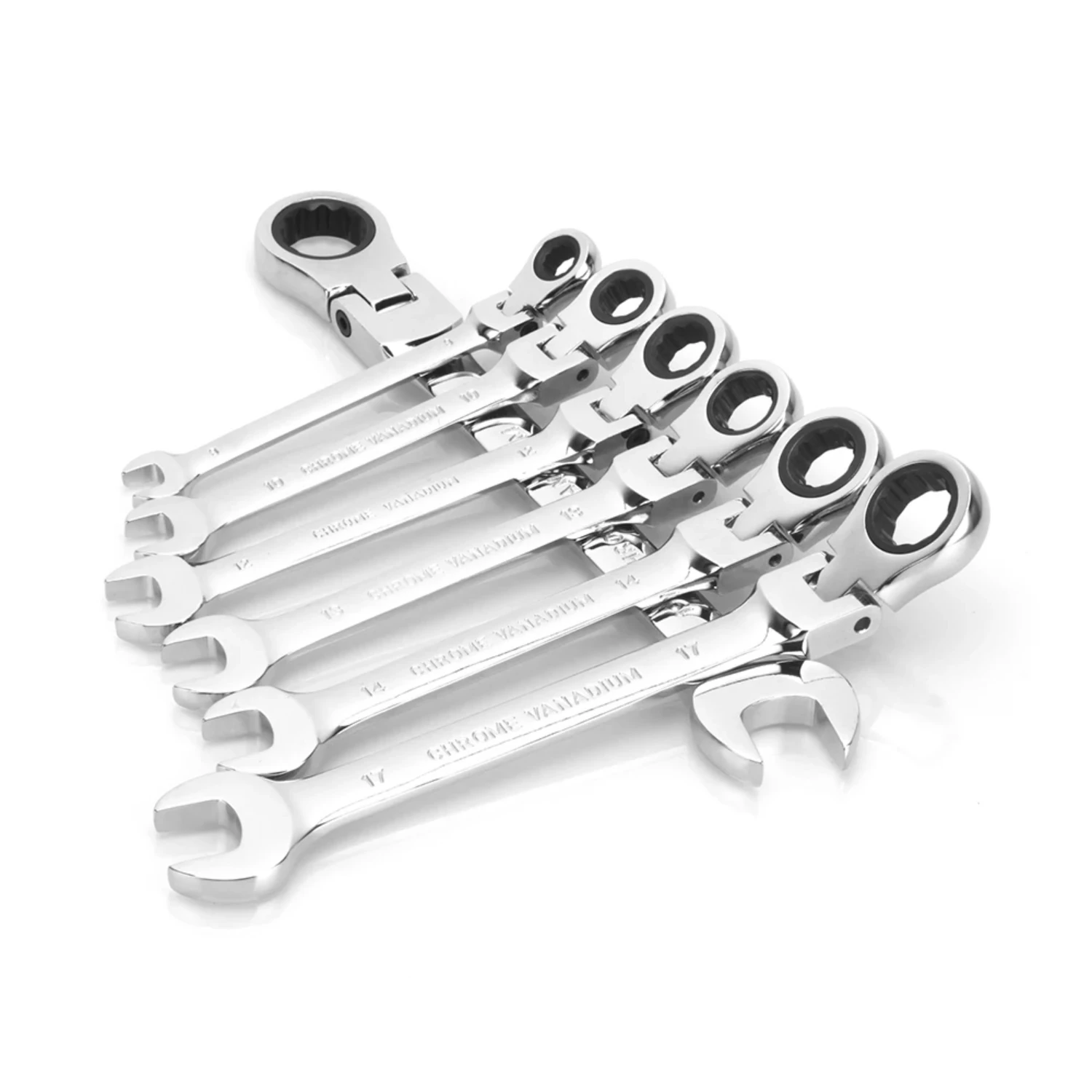 Ratchet Wrench Keys Spanner Set Hand Tool 72-Tooth Ratcheting Mirror Finish