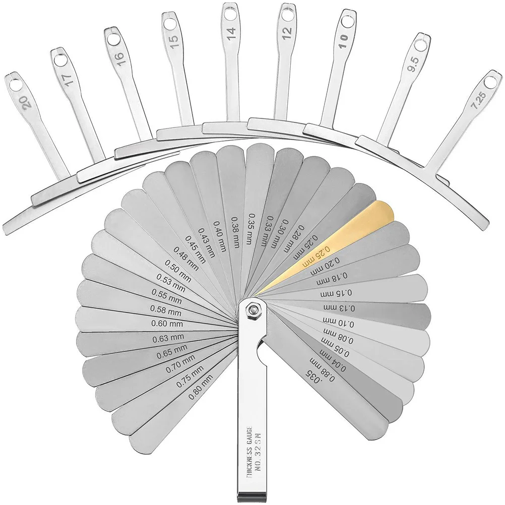 

Feeler Gauge for Guitar Guitars Measuring Tool Rulers Stainless Steel Accessories