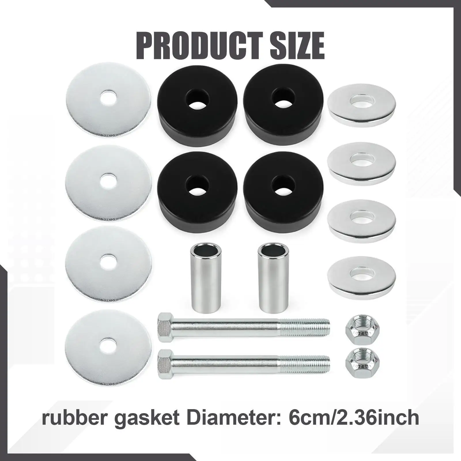 Комплект накладок опорного болта рамы радиатора C4TZ-8125-s Ремонт Простота установки