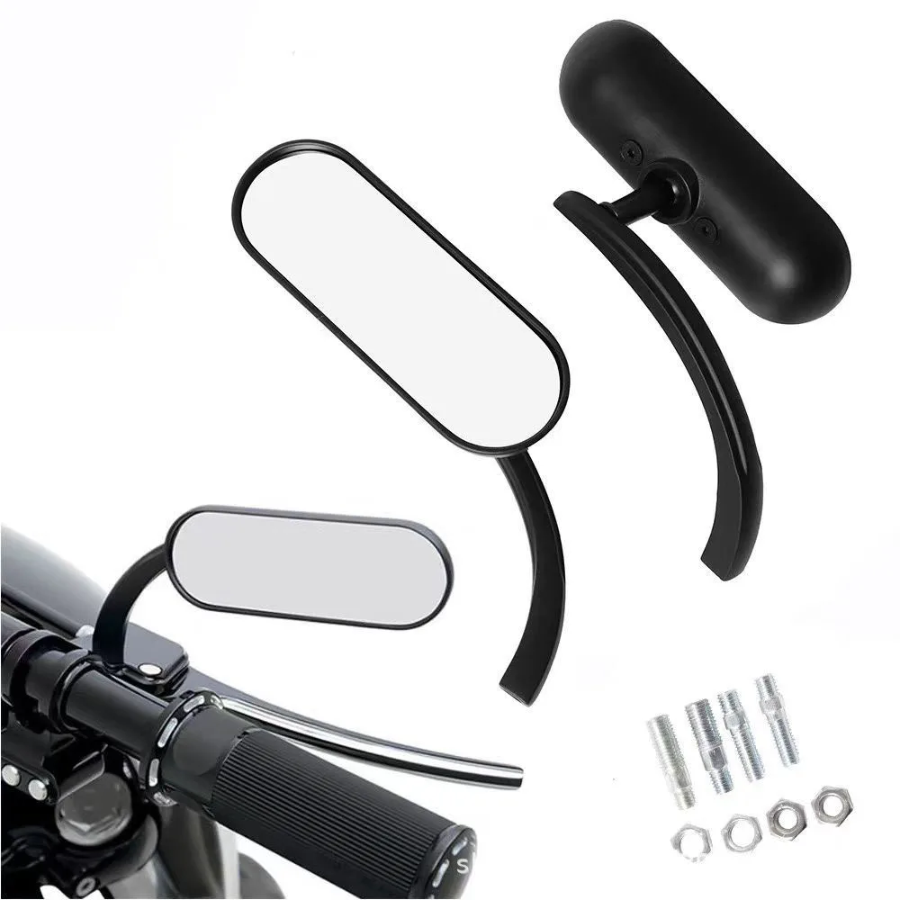 

Universal Motorcycle Rearview Side Rear View Mirror For Harley Davidson Touring Road Street Glide Black Chrome Accessories