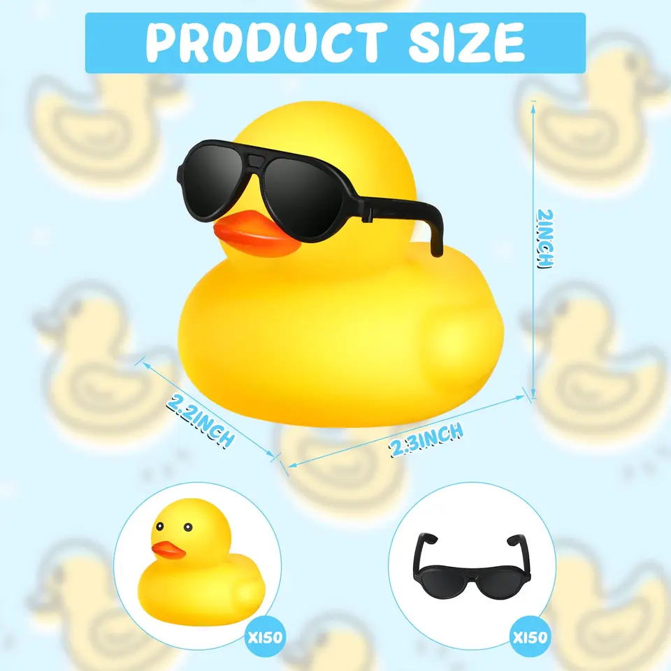 FGen 100 Mini Patos De Resina Amarillos – Figuras En Miniatura Para Decoración, Juguetes De Bañera, Fiestas
