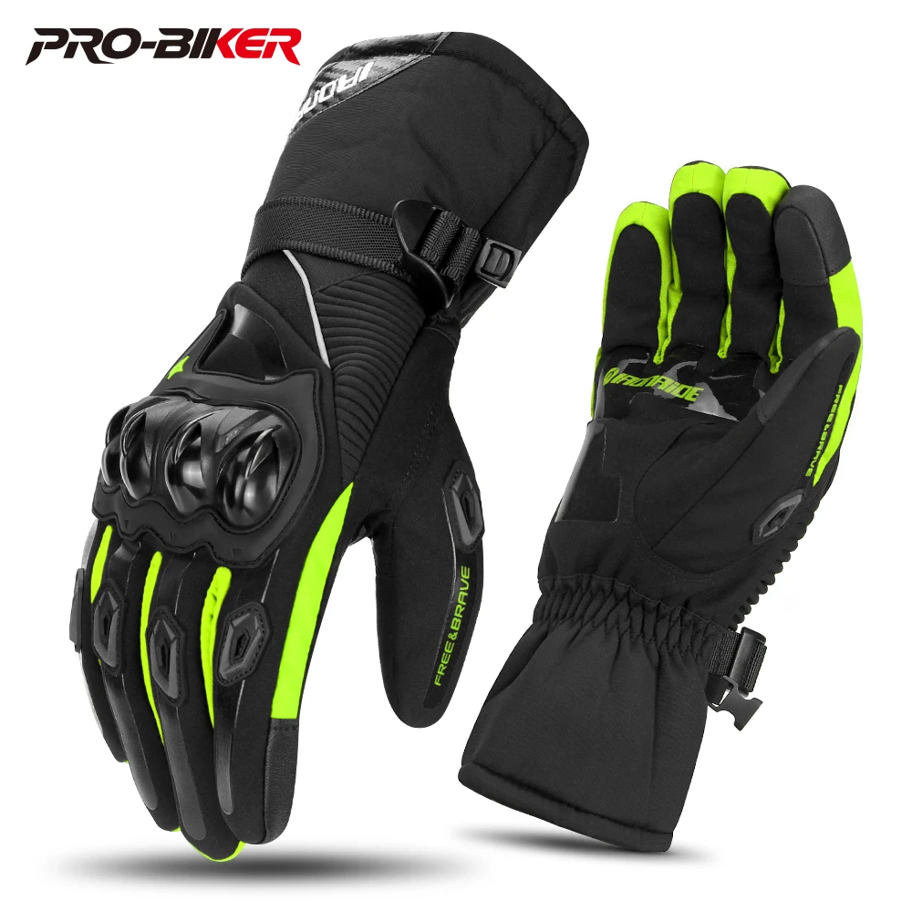 

Motorcycle Gloves Waterproof Motorcycle Gloves Thicken Fleece Thermal Gloves Wear Resistant Guantes Moto