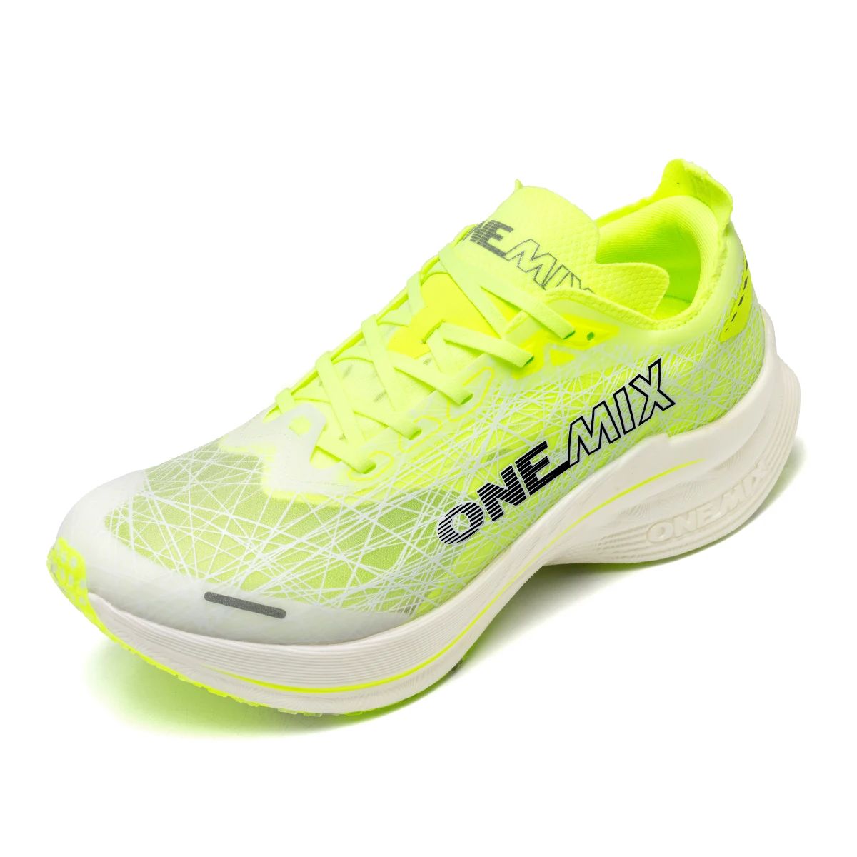 ONEMIX Marathon Carbon Plate Running Shoes Shock Absorption Ultra-light Sports Shoes Rebound Technology Outdoor Men Sneakers