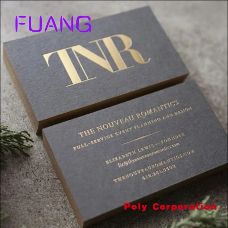 Custom High Quality Custom Luxury Gold Foil Logo Printing Business Cards With Your Own Design Thank You Card for Small Business