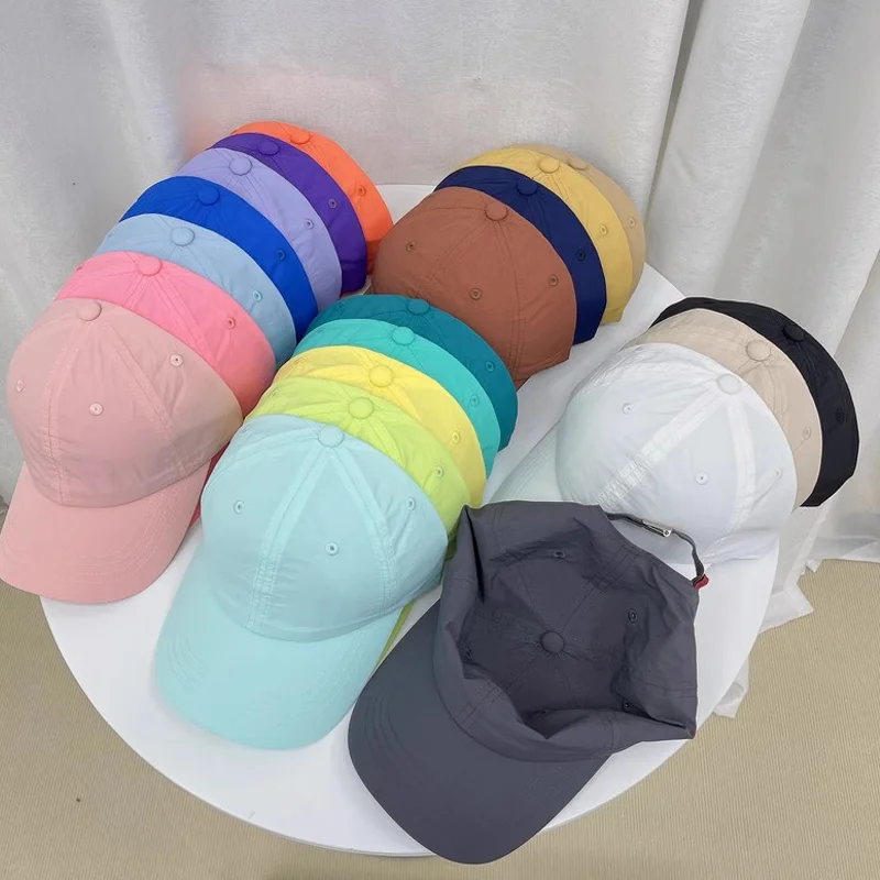 DIY Sparkling Style Quick-Drying Baseball Hat Men and Women Outdoor Running Internet Hot Casual Spring Outing Peaked Cap Women