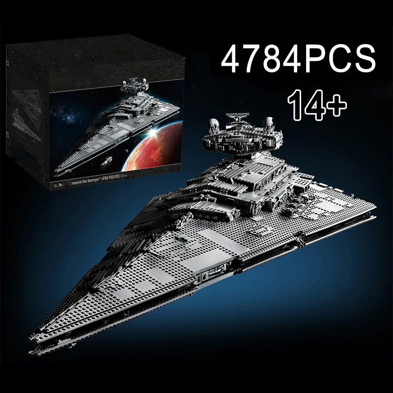

UCS Imperial Destroyer Moc 75252 Display Building Blocks Bricks Toy Super Great Ultimate Spacecraft Christmas Gifts