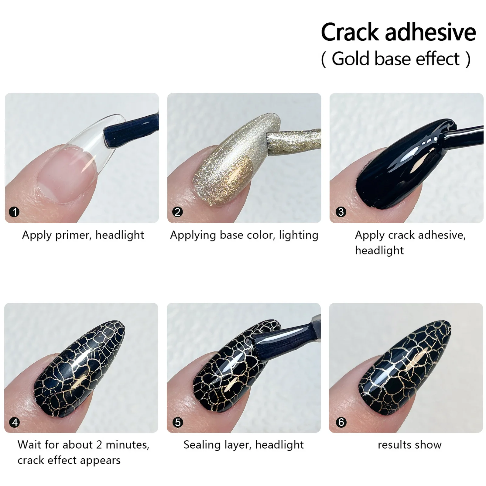 7.5ml Crackle Gel smalto per unghie Hybrid Vernis vernice per unghie semipermanente Uv Led per Manicure Art unghie finte